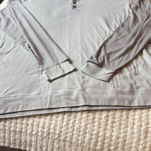 lululemon athletica Gray Striped Top